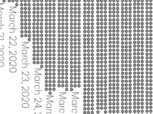 A field of dots, each one representing a death from Covid-19.